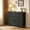 Black, variant on Kelno 8 Drawers Fabric Cabinet Metal Frame Wide Wood Top Storage Tower TV Stand Clothes Organizer for Bedroom Living Room,Black