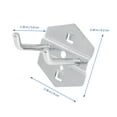 thumbnail image 3 of Shisuyan 12pcs Tool Hanging Hook Hole Plate Display Rack Hanging Hook Household Hooks, 3 of 8