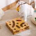 thumbnail image 2 of <p>Boîte de Jeu pour Chat, Boîte de Casse-Tête Jouet pour Chat Conception d'Assemblage Réduire l'Ennui Meulage des Griffes Libération Interactive Nature pour Chat avec Balle à Grelots pour Jouet pour Animal</p>, 2 of 7
