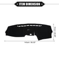 thumbnail image 6 of Unique Bargains Dashboard Cover for Hyundai Santa Fe 2007-2012 Non-slip Polyester Black Dash Cover Mat Protector Cover, 6 of 7