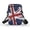 Artsy Union Jack, variant on Women Shoulder Bag Rainbow 2 Layers Adjustable Shoulder Strap Crossbody Bag for Men, Women