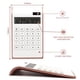 thumbnail image 2 of Calculadora rosa oro, suministros y accesorios UPIHO, calculadora básica 10 dígitos solar, calculadora escritorio doble potencia, pantalla LCD grande, suministros rosa, 2 of 3