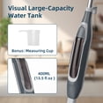 thumbnail image 5 of CONCETTA Hard Floor Steam Mop with Dual Cleaning Heads, 3 Steam Modes, LED Headlights，Gray, 5 of 10