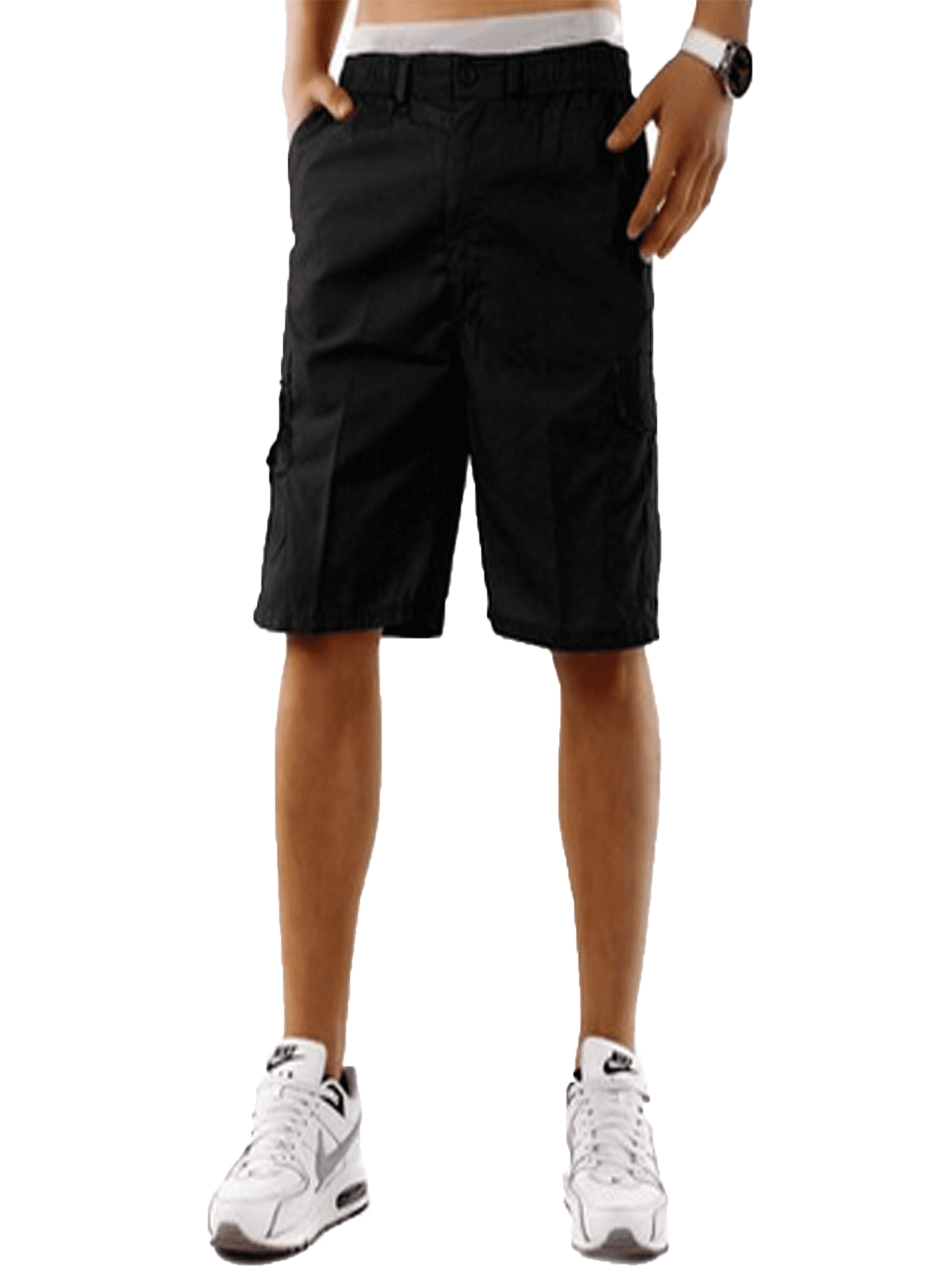 Mens Fox Causal Beach Shorts with Elastic Waist Drawstring Lightweight Slim Fit Summer Short Pants with Pockets