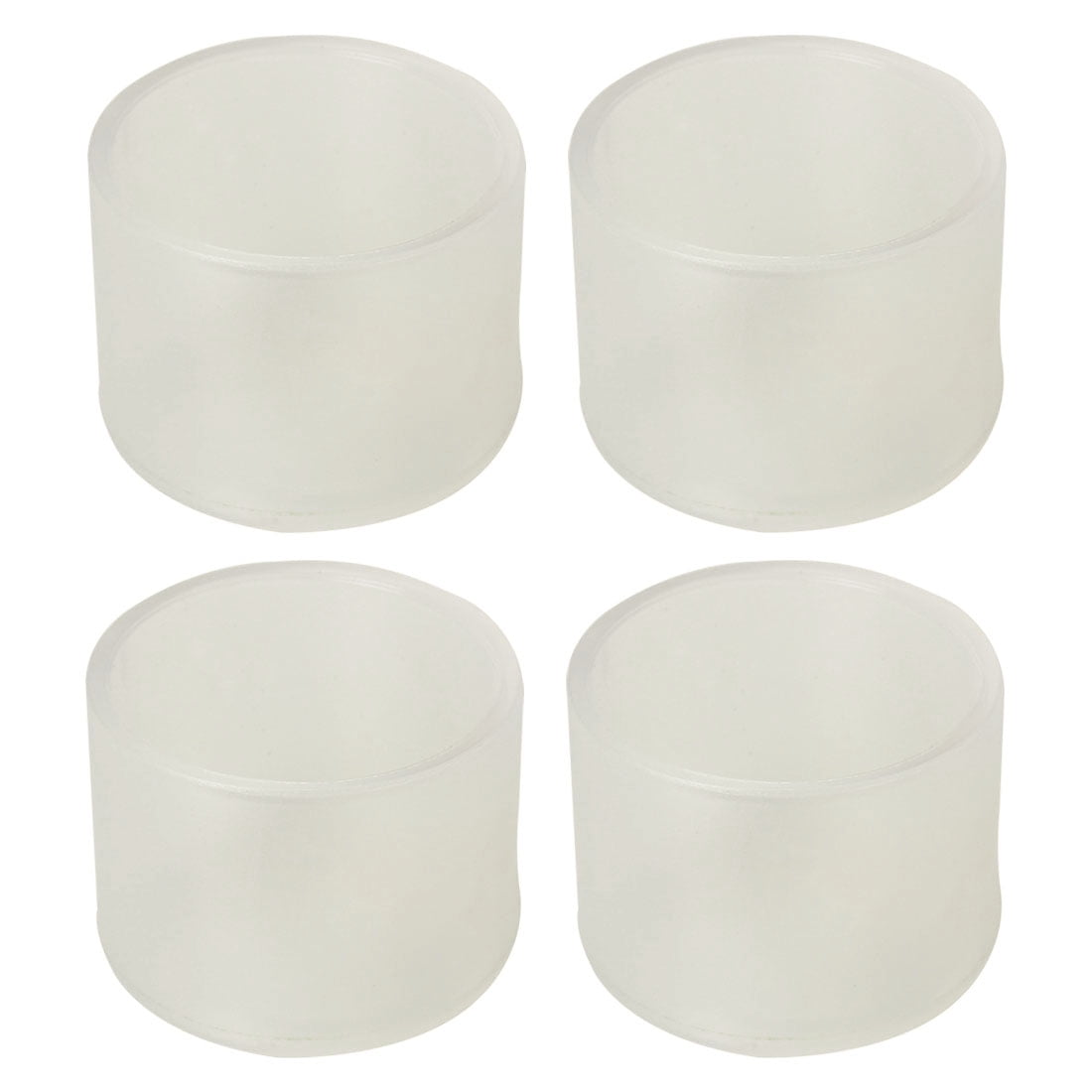 Clear Furniture Leg Cap Feet Cover Floor Protector 4pcs 1.26" 32mm