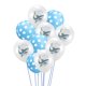 thumbnail image 1 of Kit de globos Angry Shark de látex azul, 10 unidades, 30 cm, para fiestas, 1 of 1