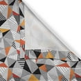 thumbnail image 5 of Ambesonne Geometric Grommet Curtain, Polygonal Modern Art, 50" x 120", Orange Black White, 5 of 6
