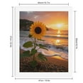 thumbnail image 2 of Paint By Numbers Kit for Adults Beginner - DIY Sunset Beach Sunflower Scene Canvas Painting Kits for Adults, Frameless Paint By Number for Adults for Home Wall Decor 16x20 Inch, 2 of 7