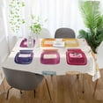 thumbnail image 3 of Yayeee Tablecloths 60" x 60" Rectangle Wrinkle Resistant Party Table Cover, Colorful Jam, 3 of 8