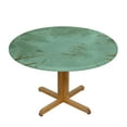 thumbnail image 3 of JEUXUS Round Tablecloth Palm Leaves Tropical Jungle Charming Colors Table Decoration White, 3 of 8