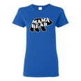 thumbnail image 2 of Wild Bobby, Mama Bear Animal Design, Animal Lover, Women Graphic Tee, Royal, Small, 2 of 4