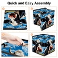 thumbnail image 4 of Cattle Foldable Toy Box with Handle, 10.8"x10.5"x10.6", Large Capacity Storage Bins, Storage Cubes, Storage Baskets, 4 of 6