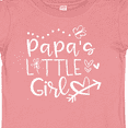 thumbnail image 4 of Inktastic Papa's Little Girl with Hearts Flower and Butterfly Girls Baby T-Shirt, 4 of 5
