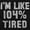 Black, variant on Im Like 104% Tired Lazy Day Long Sleeve TShirt Men Women Brisco Brands S
