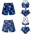 thumbnail image 6 of XYZCANDO Tie Dye Hawaiian Couple Matching Swimwear Beach Outfit Men Board Shorts Women Plus Size Bikini Matching His and Hers Swimsuit Set for Summer Beach Pool Vacation Resort Wear, 6 of 6