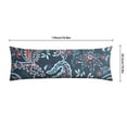 thumbnail image 6 of Paisley Long Body Pillow Cover - Vintage Bohemian Floral Print, Soft & Breathable Ethnic Fabric, Hidden Zipper, 20"x54" - Elegant Home Decor Gift for Side Sleepers & Pregnancy Support, 6 of 7