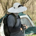thumbnail image 5 of HOARBOEG Sun Visor Hats with Cooling Fan, Solar Powered Fishing Hat with Fans for Fishing Outdoor Work Hiking and Traveling, 5 of 6
