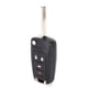 thumbnail image 1 of Coche 4 botón flip llave remota fob caso de carcasa cubierta de reemplazo negro para, 1 of 7