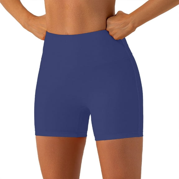 YLHFASHION 2025 New Women's Solid Color Slim Shorts Women's Sports Shorts