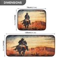 thumbnail image 3 of Dailycode 2 Pcs Kitchen Rug Set Non Slip Absorbent Soft Floor Mats for Kitchen Bathroom Cowboy Riding Horse 19.7"x27.6"+19.7"x47.2", 3 of 7