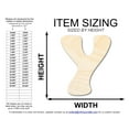 thumbnail image 2 of Unfinished Wood Groovy Y Font Shape | DIY Craft Cutout | up to 46" DIY 8" / 1/2", 2 of 3