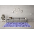 thumbnail image 3 of Ahgly Company Machine Washable Indoor Rectangle Abstract Blue Modern Area Rugs, 8' x 12', 3 of 4