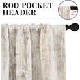 thumbnail image 3 of Light Brown Multi Kitchen Window Curtains Valance and Tier Set 36 Inch, Abstract Painting Vintage Rod Pocket Short Tier Curtain for Bathroom, Modern Small Cafe Drapes for Kitchen Decor, 3 of 6