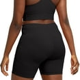 thumbnail image 4 of Hanes Women's Stretch Jersey Bike Short, Black, Large, 4 of 5
