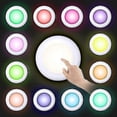 thumbnail image 2 of Luces para armario, 13 colores, inalámbricas, para debajo de los gabinetes, con control remoto, luces nocturnas LED regulables, paquete de 6 unidades., 2 of 4