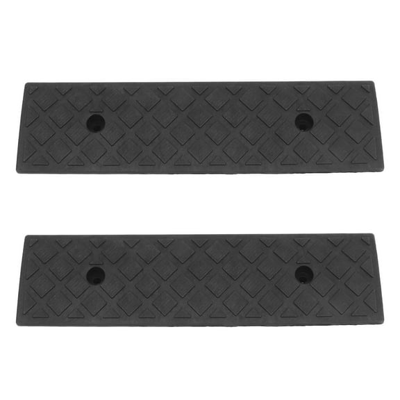Toyvian 2-Pack Heavy Duty Plastic Car Ramps for Bikes and Mobility Devices, Weather Resistant with Easy Setup