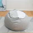 thumbnail image 6 of Bean Bag Chair Cover Durable Comfortable Chair Bean Bag Sofas For Living Room Family Room Dorm Bedroom Colorful Four Size (No Filler,Cover only), 6 of 8