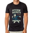 thumbnail image 2 of Patriotic T-Shirt Men's George Washington Pitchin' Rockets Since 1776 Adult USA Tee, 2 of 5
