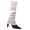 White, variant on Winter Womens Fashion Leg Warmers Adult Junior 80s Ribbed Knitted Long Socks for Party Sports Casual Socks, 1 Pair