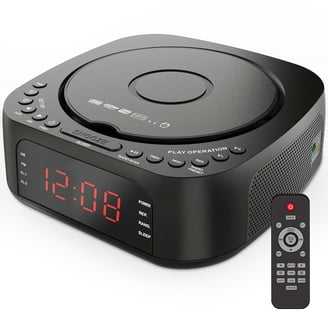 SYLVANIA SCR4986 USB-Charging CD Dual Alarm Clock Radio - Walmart.com