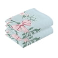thumbnail image 3 of Ryvnso Flowers Bows Cotton Hand Towels Sets Face Towel 2 PCs Bathroom Decorative, 3 of 7