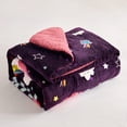 thumbnail image 2 of NC Sherpa Blanket Multi-color Reversible Bed Blankets Twin (Count 2), 2 of 6