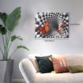 thumbnail image 2 of Balery Butterflies Optical Illusion Pattern Canvas Decorative Picture – 30x40in Premium Wall Art, Modern Canvas Print for Home Decor（Horizontal）, 2 of 6