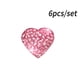 thumbnail image 4 of Scienceny Pegatinas de cristal de 6 piezas, corazón de melocotón, diamantes de imitación brillantes, decoración rosa Automoción decorativa y accesorios rosado, 4 of 6
