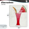 thumbnail image 4 of Stupell Industries Modern Summer Cocktail Watermelon Slice Canvas Art, 36 x 48, by Lorenzo Collective, 4 of 8