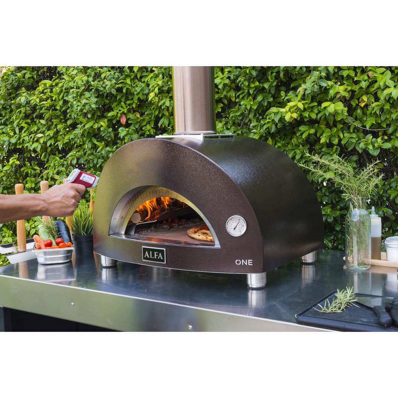 Alfa Nano 29 in. Wood Outdoor Pizza Oven Copper - image 2 of 3