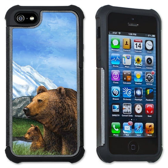 Apple iPhone 6 Plus / iPhone 6S Plus Cell Phone Case / Cover with Cushioned Corners - Bear & Cub