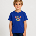 thumbnail image 2 of Boys Graphic T Shirt Child Of God Quote Short Sleeve Tee Faith Religious Theme Kids Casual Wear 100% Cotton Soft Kids Tops 4-13Y, 2 of 5