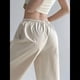 thumbnail image 4 of Pantalones de Paracaídas para Mujer, Pantalones Holgados de Pierna , Pantalones Deportivos con Cintura Elástica Y2K, Pantalones Deportivos, Ropa de Calle Lechoso M, 4 of 10