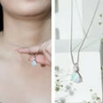thumbnail image 3 of Rosec Jewels Ethiopian Opal Teardrop Pendant Necklace for Mom - AAA Grade, 10K White Gold, 3 of 8