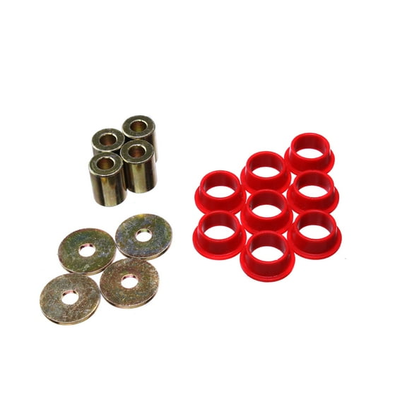 Energy Suspension 16.10106R Rack And Pinion Bushing Set; Red; Performance Polyurethane; Fits select: 2000-2007,2008-2009 HONDA S2000