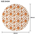 thumbnail image 6 of Pumpkin Pattern Round Tablecloth 60" X 60",Wrinkle Wipeable Table Cloth for Kitchen Dining Room Picnic Patio Party, 6 of 6