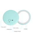 thumbnail image 3 of Pocket Makeup Mirror With Light, USB Rechargeable Lighted Travel Makeup Mirror, Folding Handheld Portable Mirror LED Light, 3 of 8