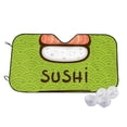 thumbnail image 2 of Lsque Fresh Sushi Car Windshield Sun Shade | Accordion Folding Style Auto Shade for Car Truck SUV Van | Blocks UV Rays Sun Visor Protector | Small, 2 of 7