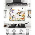 thumbnail image 5 of Stove Top Covers for Electric Stove 36x21 Inches, Spring Floral Heat Insulation Fireproof Glass Cooktop Protector, Summer Botanical Flowers Birds Colorful Countertop Stovetop Cover for Kitchen, 5 of 8