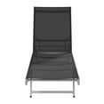 thumbnail image 4 of CorLiving Gallant Weather Resistant Reclining Outdoor Lounge Chair with Metal Frame and Polyester Mesh Fabric, Black, 4 of 6
